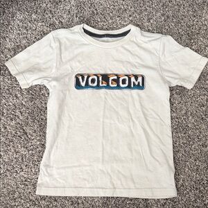 Volcom Kids White Tee with Multicolor Logo